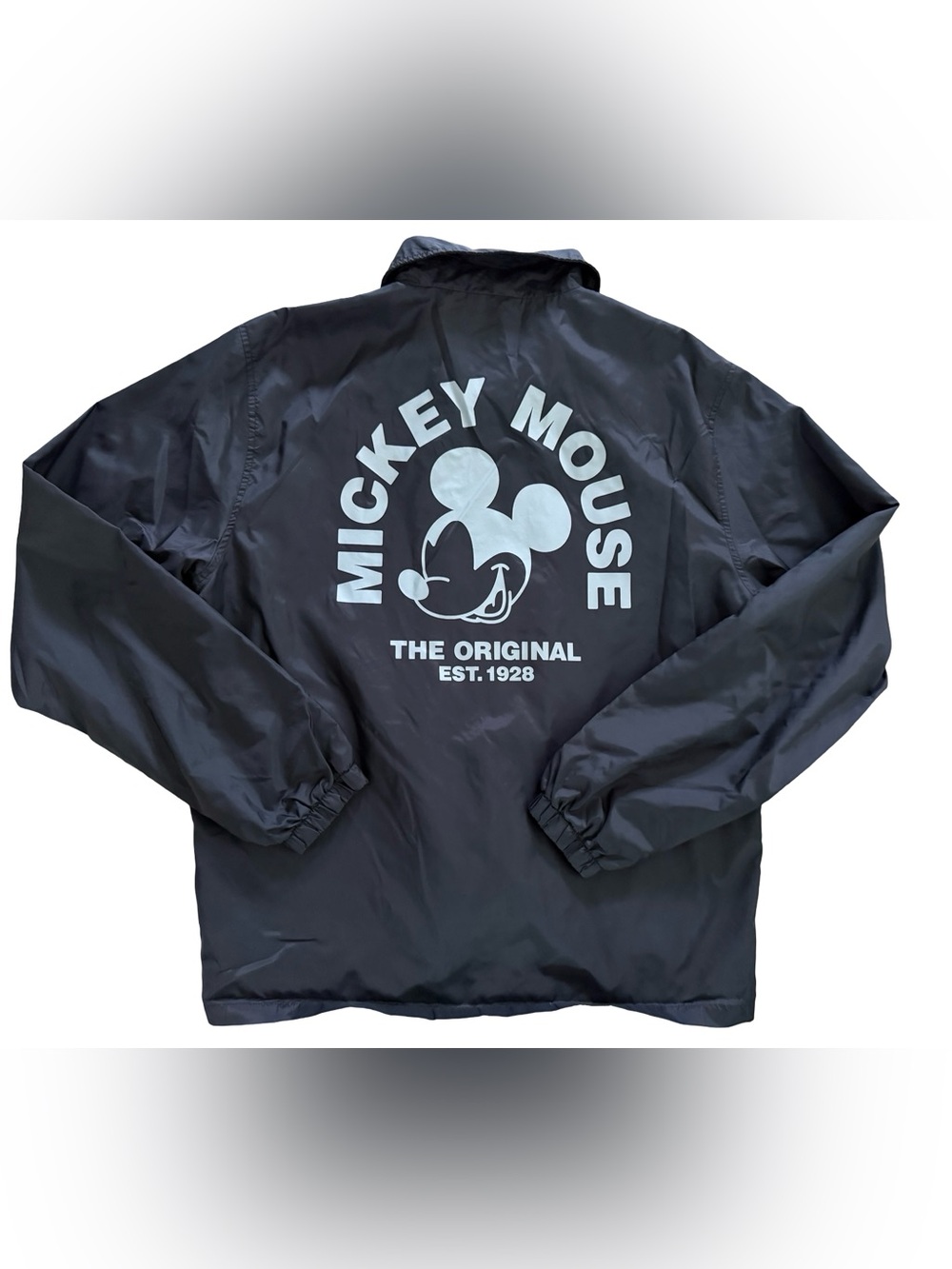Neff Disney Mickey Mouse Coach Jacket Black Large Streetwear Windbreaker